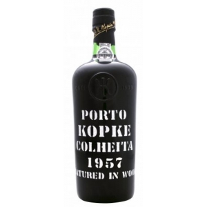 Portské víno KOPKE COLHEITA 1957 v dřevěné krabici