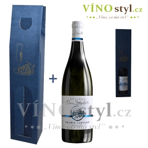 Firemní balíček - 1 láhev Vína z Kobylí + modrá krabička 
