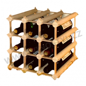 Stojan na víno, mřížkový (3 x 3) - 9 lahví