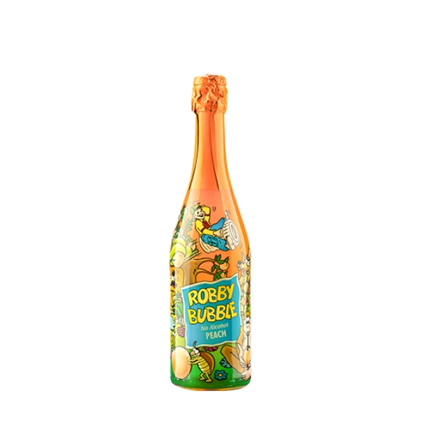 Robby Bubble Broskev - ochucený nealkoholický nápoj