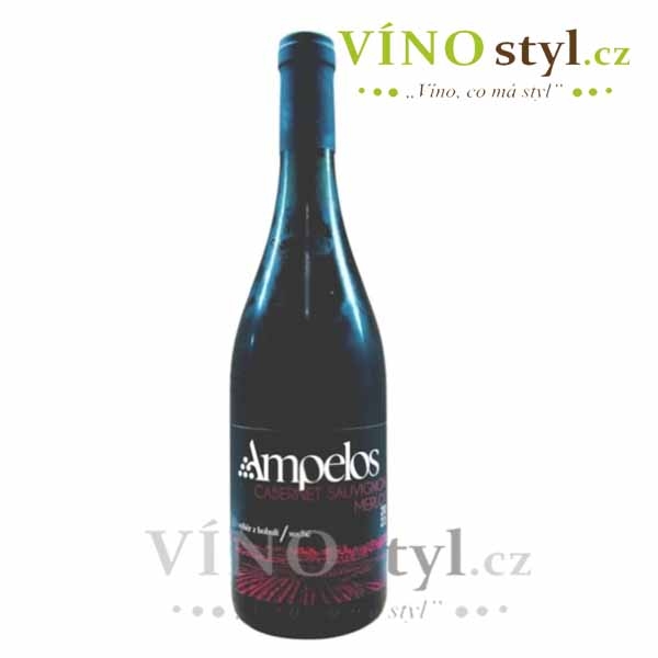 Cabernet Sauvignon/Merlot, Výběr z bobulí 2023, víno červené - suché