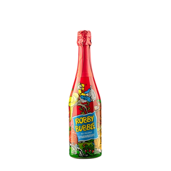 Robby Bubble Jahoda - ochucený nealkoholický nápoj