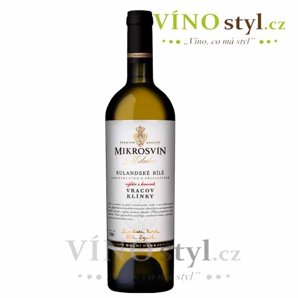 Rulandské bílé, výběr zhroznů 2023, Klínky , víno bílé - suché - Traditional line