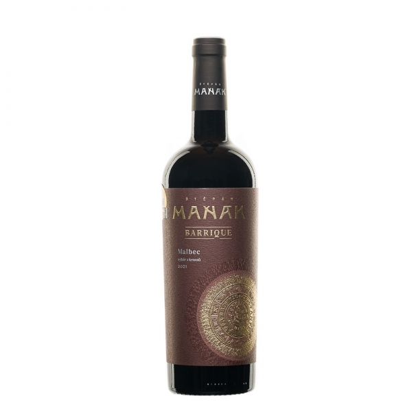 Merlot barrique, výběr z hroznů 2023, víno červené - suché
