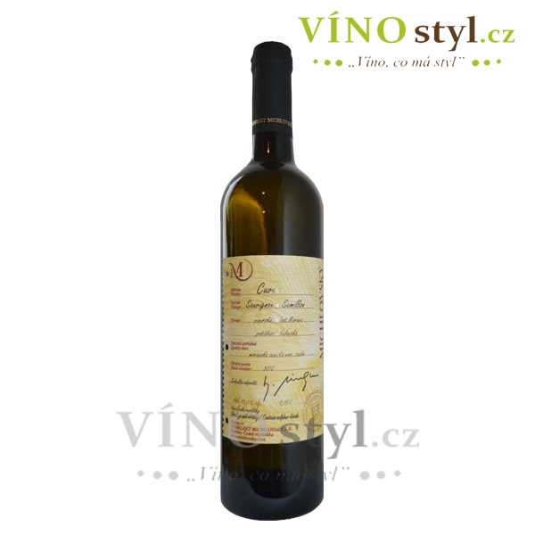 Cuvée, Sauvignon + Semillon, moravské zemské, víno bílé - suché