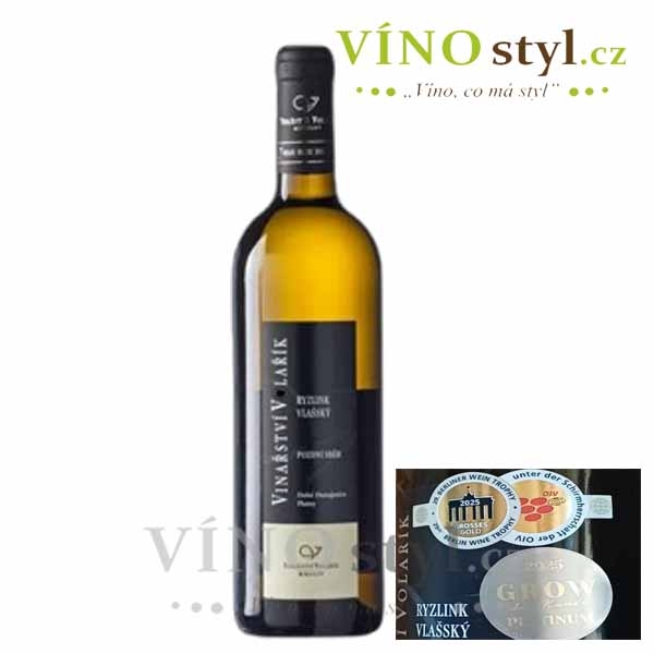 Ryzlink vlašský, výběr z hroznů 2021, víno bílé - suché, č. š. 2128