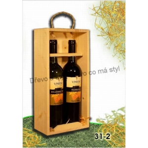 Nosič krabicový pro 2 láhve vína