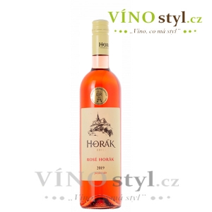 Rosé Horák, pozdní sběr 2021, víno růžové - polosuché