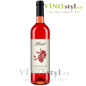 Cuveé Davis rosé, pozdní sběr 2021, víno růžové - suché