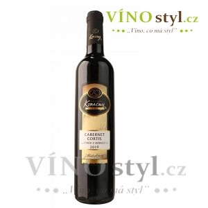 Cabernet cortis, výběr z bobulí 2020, víno červené - polosladké