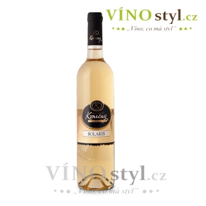 Solaris, moravské zemské víno 2021, víno bílé - polosladké