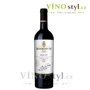 Merlot, pozdní sběr 2022, víno červené - suché - FLOWER LINE