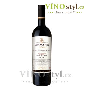Cabernet sauvignon + Merlot, výběr z hroznů 2021, víno červené - suché, dvě tratě barrique, Traditional line