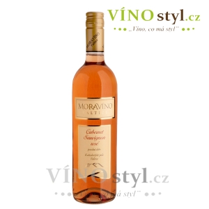 Cabernet sauvignon rosé, pozdní sběr 2020, víno růžové - suché