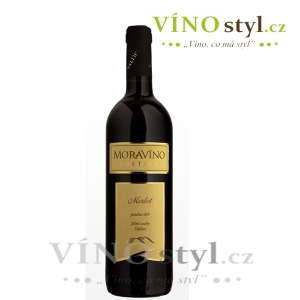 Merlot, pozdní sběr 2020, víno červené - suché