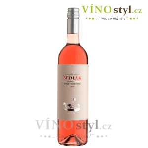 Frankovka rosé, moravské zemské 2021, víno růžové - polosuché