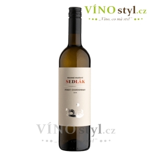 Pinot - Chardonnay, moravské zemské 2021, víno bílé - suché