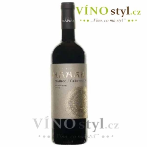 Malbec / Cabernet moravia, pozdní sběr 2023, víno červené - suché