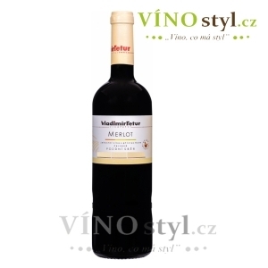 Merlot, pozdní sběr 2022, víno červené - suché