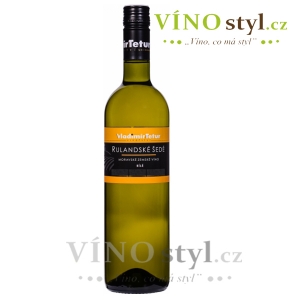 Rulandské šedé, moravské zemské víno 2021, víno bílé - polosuché