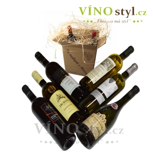Dárková sada odrůdy Sauvignon různých ročníků a vinařství