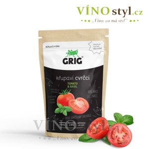 Sušení cvrčci Grig - rajče a bazalka