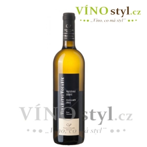 Veltlínské zelené, výběr z hroznů 2012, víno bílé - polosuché, č. š. 1217b